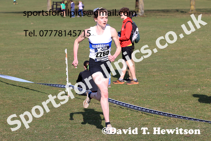 Senior womens 2025 UK CAU Inter Counties Cross Country Champs., Wollaton Park, Nottingham. Photo: David T. Hewitson/Sports for All Pics